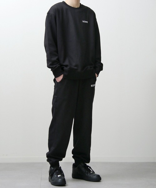 「SCENE」 スウェットカットソー X-LARGE 杢グレー メンズ_画像2