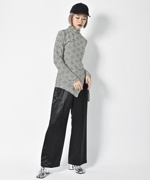 「CITYSHOP」 イージーパンツ 36 ブルー レディース_画像9