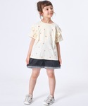 tシャツ 「綿100%」ガールズ 総柄 ハート...の詳細画像2