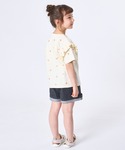 tシャツ 「綿100%」ガールズ 総柄 ハート...の詳細画像4