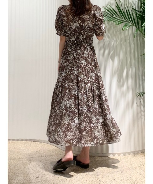 「SNIDEL」 半袖ワンピース 1 ピンクベージュ レディース_画像6