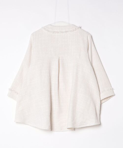 「RUIRUE BOUTIQUE」 長袖ブラウス LL ホワイト レディース_画像2