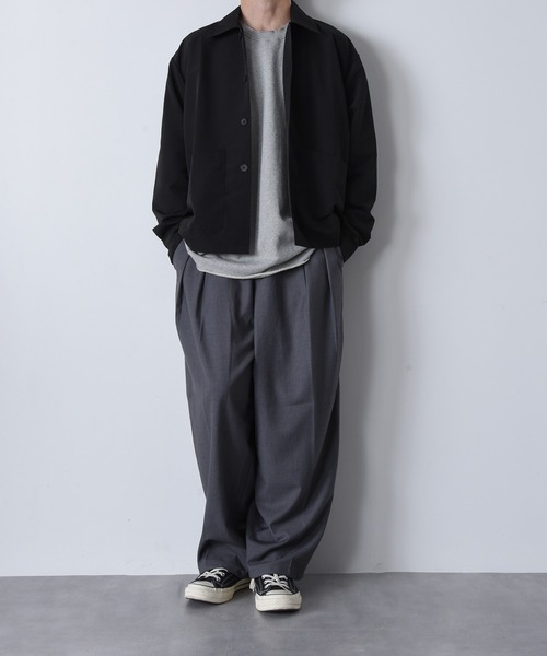 「CALIFORNIA OUTFITTERS」 長袖シャツ M-L グレー メンズ_画像5