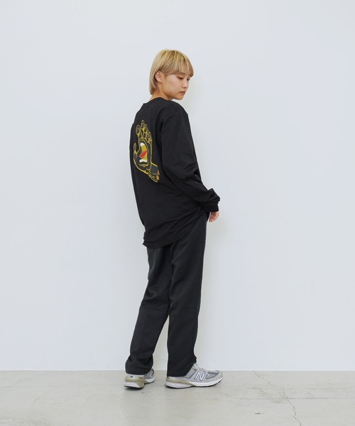 「SANTA CRUZ」 長袖Tシャツ - グリーン メンズ_画像9