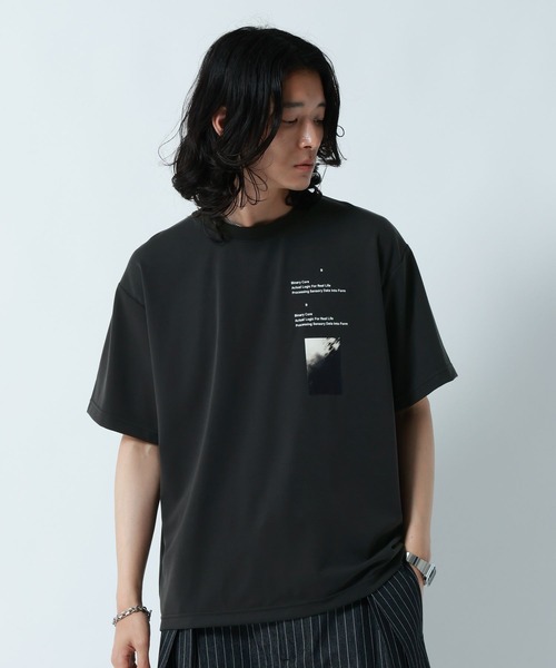 RAGEBLUE（レイジブルー） tシャツ 「LUXURY+EASY」DRAPE CREW NECK