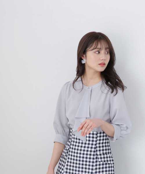 「PROPORTION BODY DRESSING」 7分袖ブラウス MEDIUM ホワイト系その他 レディース_画像3