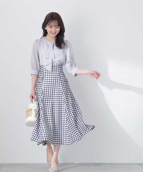「PROPORTION BODY DRESSING」 7分袖ブラウス MEDIUM ホワイト系その他 レディース_画像8