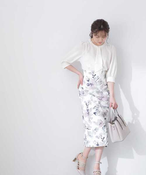 「PROPORTION BODY DRESSING」 7分袖ブラウス MEDIUM ホワイト系その他 レディース_画像9