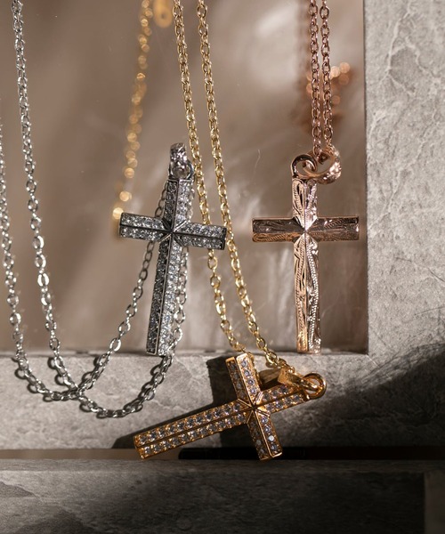 IRIEBEACH シルバー クロスネックレス IRIEBEACH（アイリービーチ） アレルギー対応 ネックレス cross pave