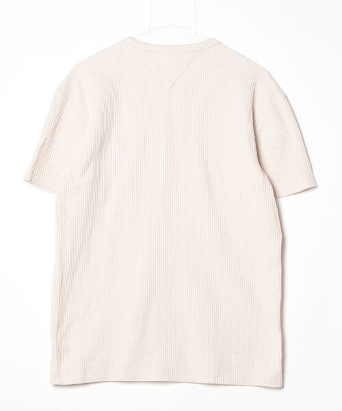 「TOMMY JEANS」 半袖Tシャツ S ベージュ メンズ_画像2
