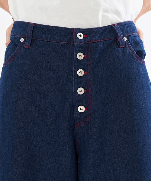 「WISH FOR EVER」 デニムパンツ LARGE インディゴブルー メンズ_画像2