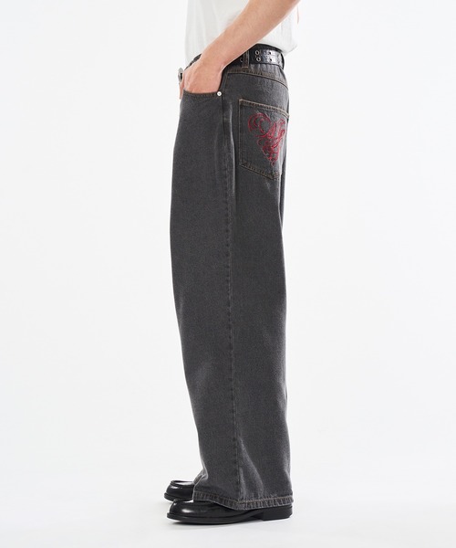 「WISH FOR EVER」 デニムパンツ LARGE インディゴブルー メンズ_画像3