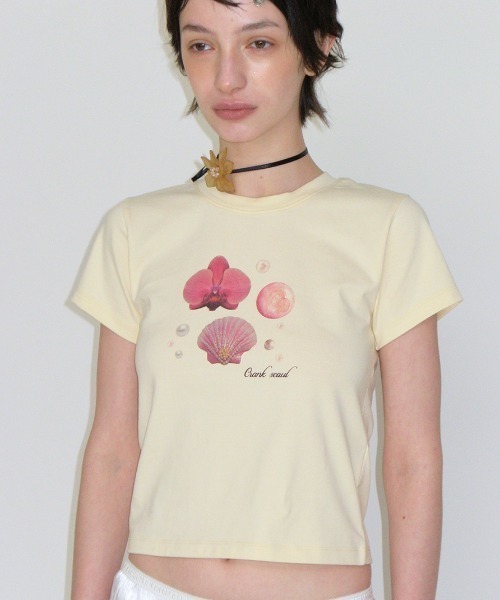 CRANK（JACKALL） 「CRANK」 半袖Tシャツ FREE イエロー レディース