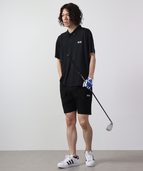 「FUNALIVE」 「shi-jyoman golf」ハーフパンツ L チャコール メンズ_画像9