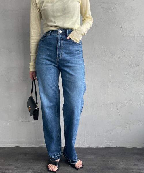 YANUK（ヤヌーク） デニムパンツ 24 ダークインディゴブルー