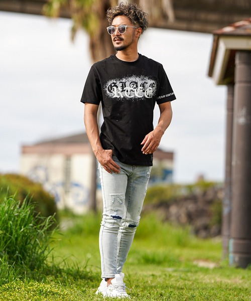 adamsJUGGLER（アダムスジャグラー） 「rteg」半袖Tシャツ M ブラック