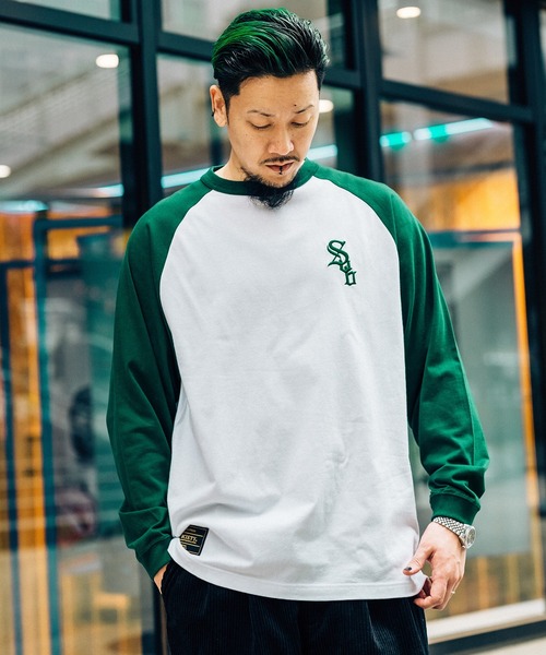 「Subciety」 長袖Tシャツ X-LARGE ネイビー メンズ_画像2