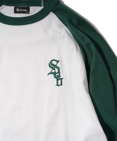 「Subciety」 長袖Tシャツ X-LARGE ネイビー メンズ_画像7