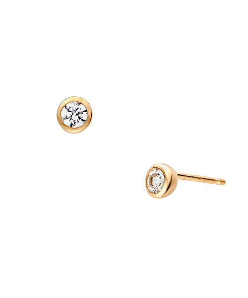ピアス シルバー ジルコニア１粒ピアス レディースの画像