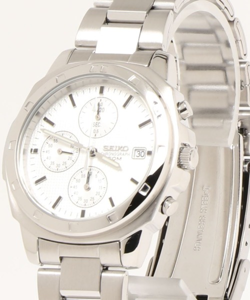 腕時計 SEIKO セイコー/ 5気圧防水 日本製クォーツ クロノグラフ メタルベルト ラウンドフェイス アナログ腕時計 //// SNDシリーズの画像