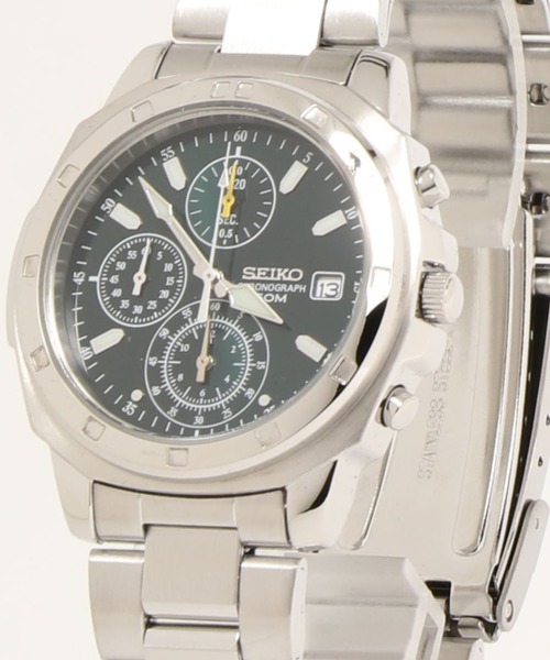 腕時計 SEIKO セイコー/ 5気圧防水 日本製クォーツ クロノグラフ メタルベルト ラウンドフェイス アナログ腕時計 //// SNDシリーズの画像
