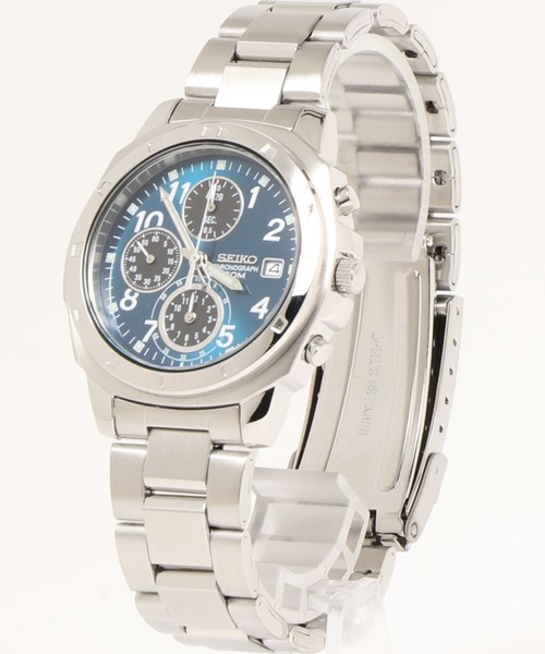 腕時計 SEIKO セイコー/ 5気圧防水 日本製クォーツ クロノグラフ メタルベルト ラウンドフェイス アナログ腕時計 //// SNDシリーズの画像