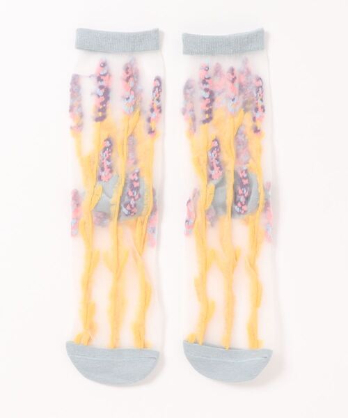 Fun & Daily（ファンアンドデイリー） 靴下 F＆D : フラワーデザイン