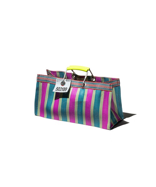 PUEBCO（プエブコ） トートバッグ RECYCLED PLASTIC STRIPE BAG Wide