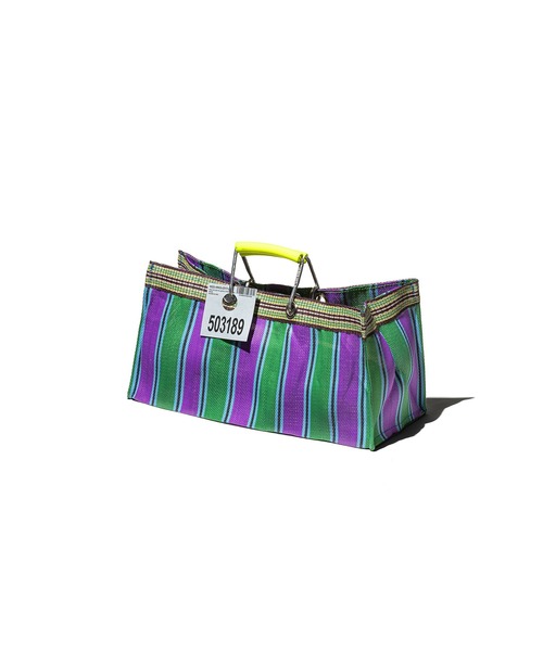 PUEBCO（プエブコ） トートバッグ RECYCLED PLASTIC STRIPE BAG Wide