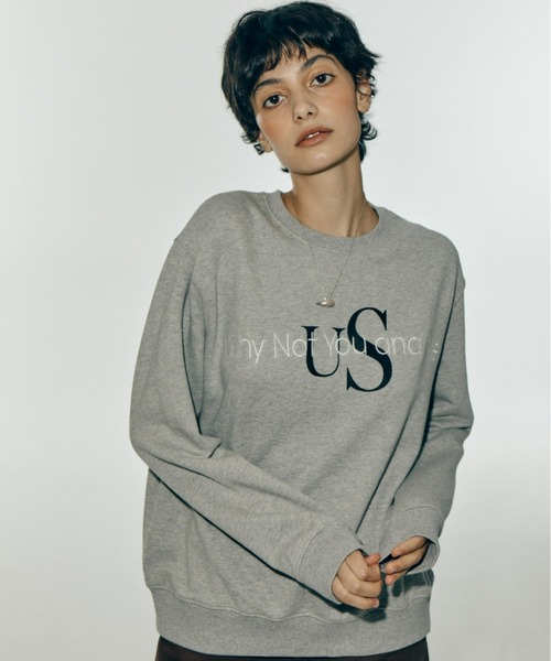 トレーナー スウェット A'GEM/9 × .kom「WHYNOTUS/ワイノットアス」OVERSIZED CLASSIC LOGO SWEATSHI WHYNOTUS トレーナー スウェット A'GEM/9 × .kom「WHYNOTUS