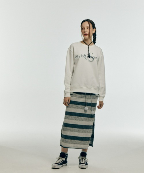 トレーナー スウェット A'GEM/9 × .kom「WHYNOTUS/ワイノットアス」OVERSIZED CLASSIC LOGO SWEATSHI WHYNOTUS トレーナー スウェット A'GEM/9 × .kom「WHYNOTUS