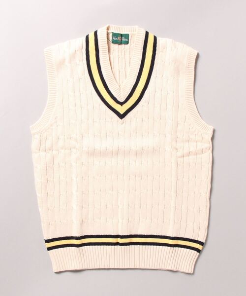 Alan Paine ベスト ジレ ALANPAIN 7G CRICKET CABLE VEST メンズ
