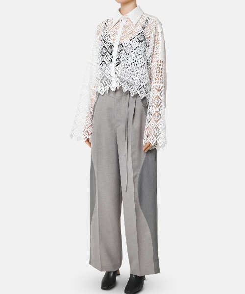 LE CIEL BLEU パンツ ウェーブパネルトラウザー / Wave Paneled  