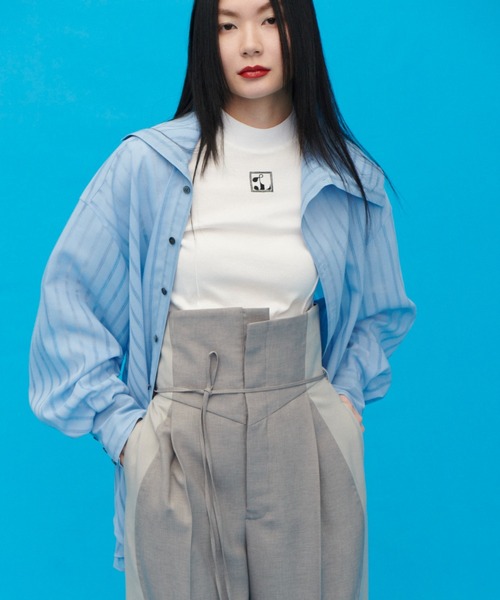 LE CIEL BLEU パンツ ウェーブパネルトラウザー / Wave Paneled  