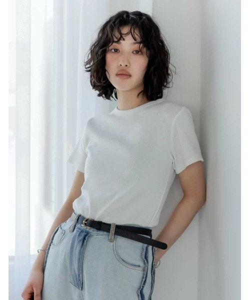 VALENTINO クルネックショトスリフニットTシャツ 【関税込】 クルーネックモールニット/ハンドウォッシャブル｜メンズ