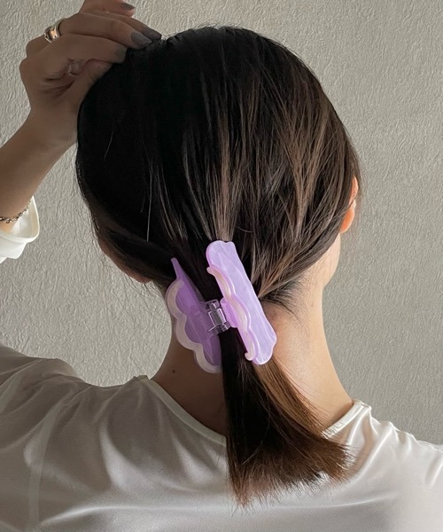 TONE（トネ） ヘアクリップ 「Kukulu TOKYO」なみなみ シルエット バイ