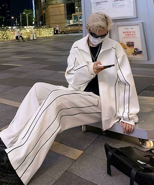 ROOP TOKYO ジャージ SETUP PIPING JACKET/セットアップ