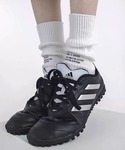 靴下 ロゴデザイン厚手クルーリブソックス レデ...の詳細画像1