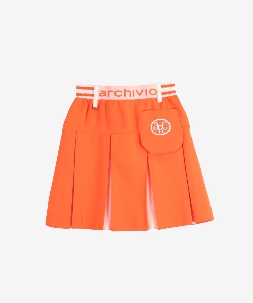 archivio スカート 「LADIES」バイカラーニットプリーツスカート