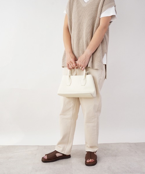 Piedi Nudi サンダル hocco/ホッコ 甲深 レザーオープントゥ