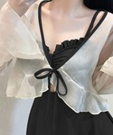 水着 「2点セット」シアー ボレロ付き ワンピ...の詳細画像2