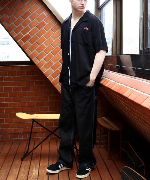 【HOUSTON】BOWLING SHIRT（ROAD KINGS) HOUSTON】BOWLING SHIRT（ROAD KINGS)（HOUSTON Bowling Shirt