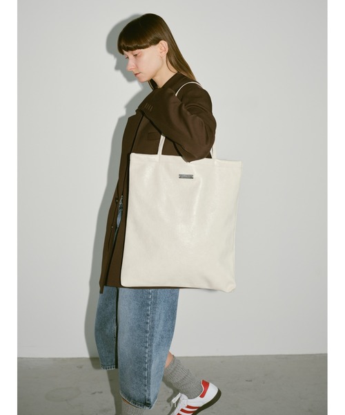 un/neu トートバッグ バッグ シンプルフェイクレザーBIGトート