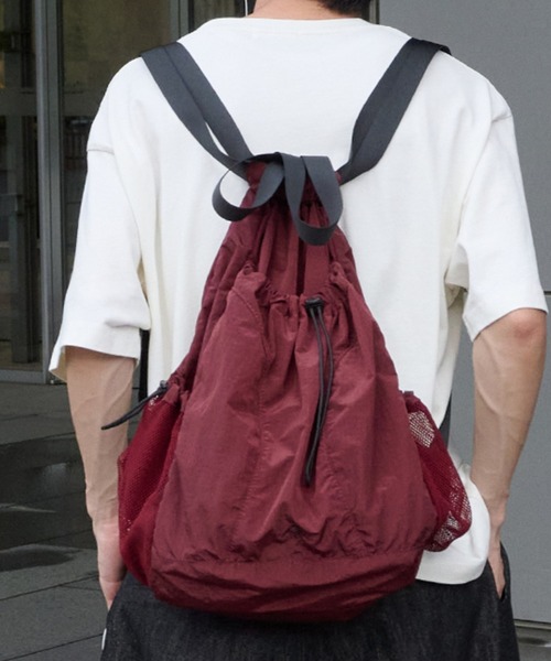 Perushu デイバック リュック ナイロン×メッシュ 3ポケット