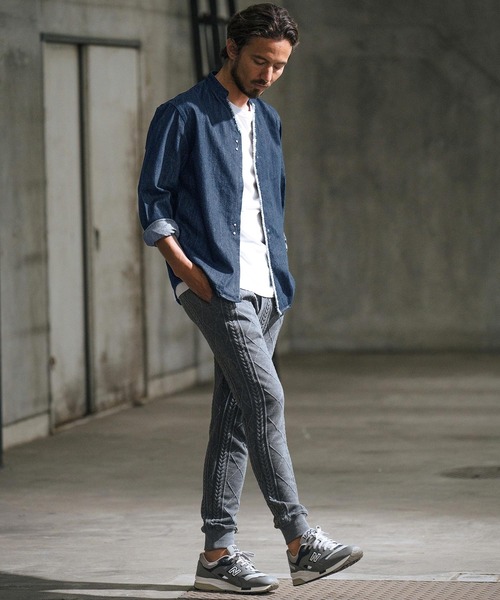 wjk reluxe シャツ ms5729-denim hook skipper shirt デニム