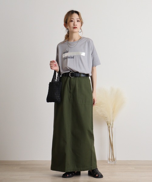 tシャツ BRODIAEA ロゴ×箔プリント極サラTシャツ レディース