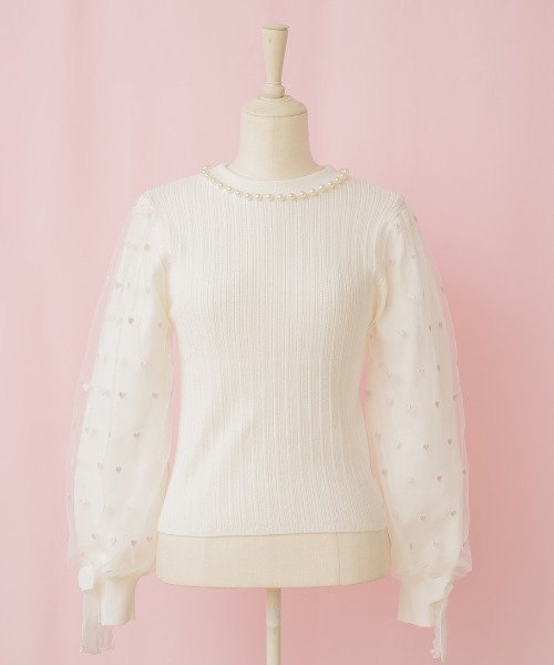 ニット Sugary heart tulle ニット レディース : 86326923 : ZOZOTOWN 