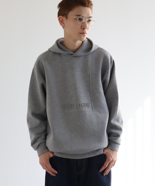 BURBERRY ENZO パイルエンボスロゴ プルオーバーパーカー
