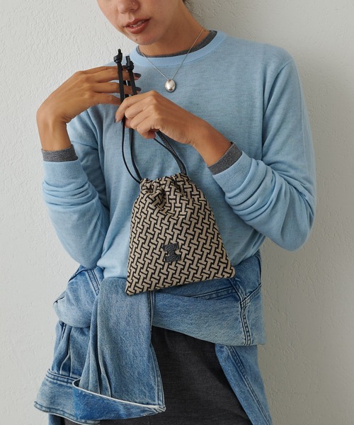 IACUCCI モノグランマ ポーチ IACUCCI｜モノグランマ ポーチ JACQUARD/CERVO | Rakuten