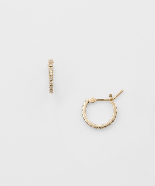 agete（アガット） ピアス K10ダイアモンドピアス（S）／（0.09ct